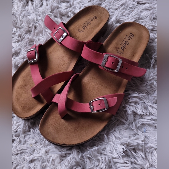 biogold Shoes Biogold Footbed Sandals Slides Made In Italy Leather
